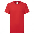 Kinder T-shirt Iconic 195 T fruit of the Loom 61-363-0 rood